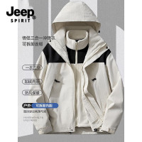 今日必买：JEEP SPIRIT JEEP 26新款冲锋衣三合一男女同款秋冬季外套男士夹克防风防水户外登山服